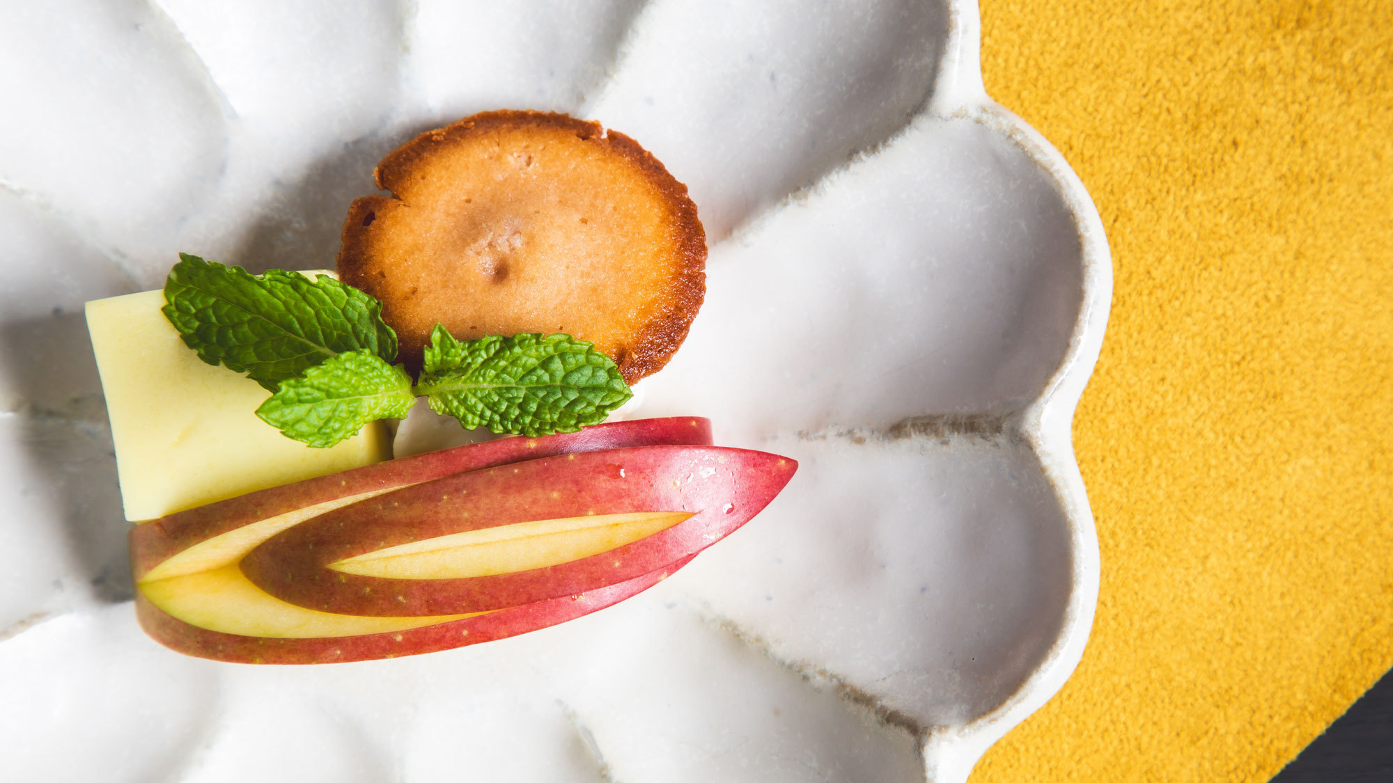 【美湖膳】2025秋献立《水菓子》寒天丸十信州りんご