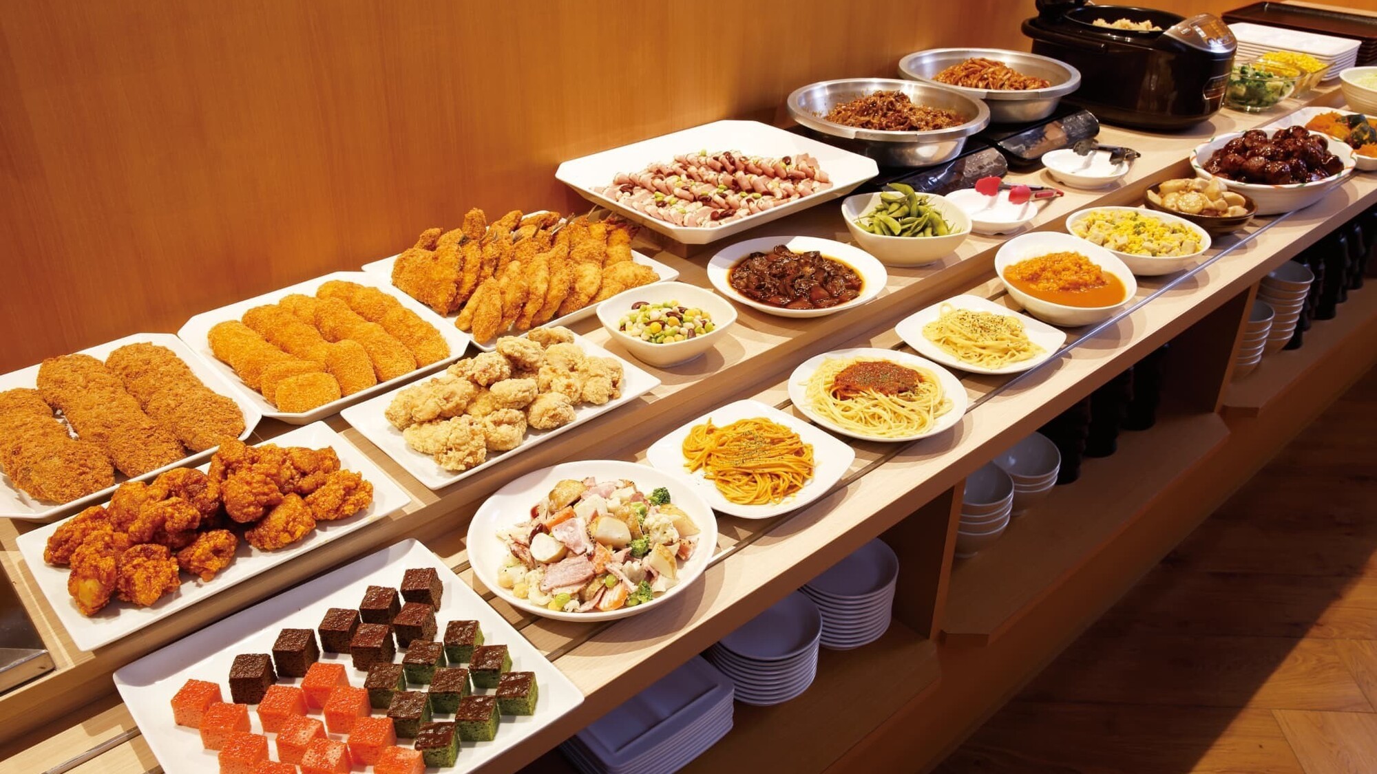 夕食バイキング一例