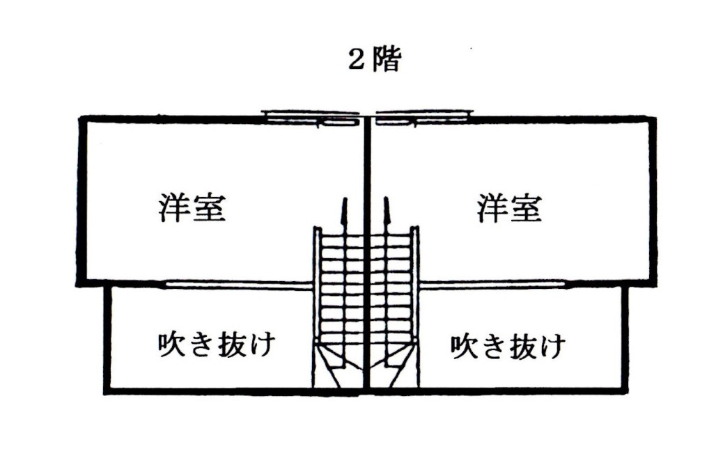 WAタイプの２階平面図