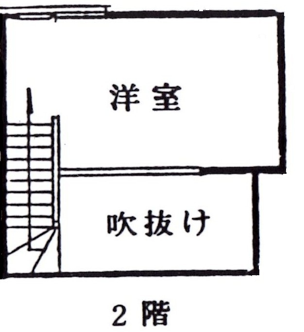 SAタイプの２階平面図