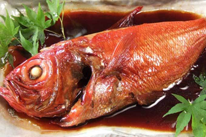 【ご夕食一例】・・・豪華海鮮三昧プラン金目鯛煮付
