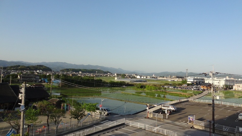 客室からの田園風景(東側)