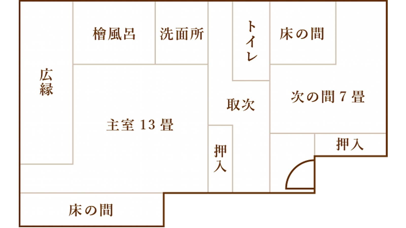 スイート和室見取り図