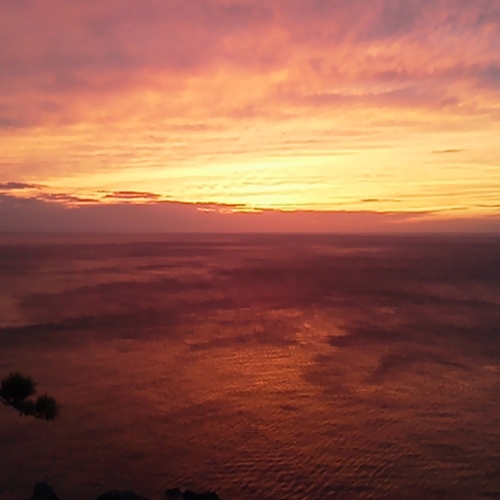 西伊豆の夕暮（黄金崎より）