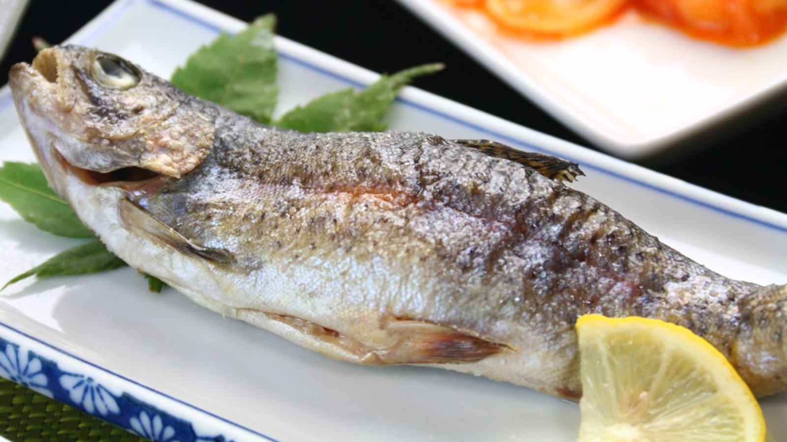 ・【夕食】魚の塩焼き