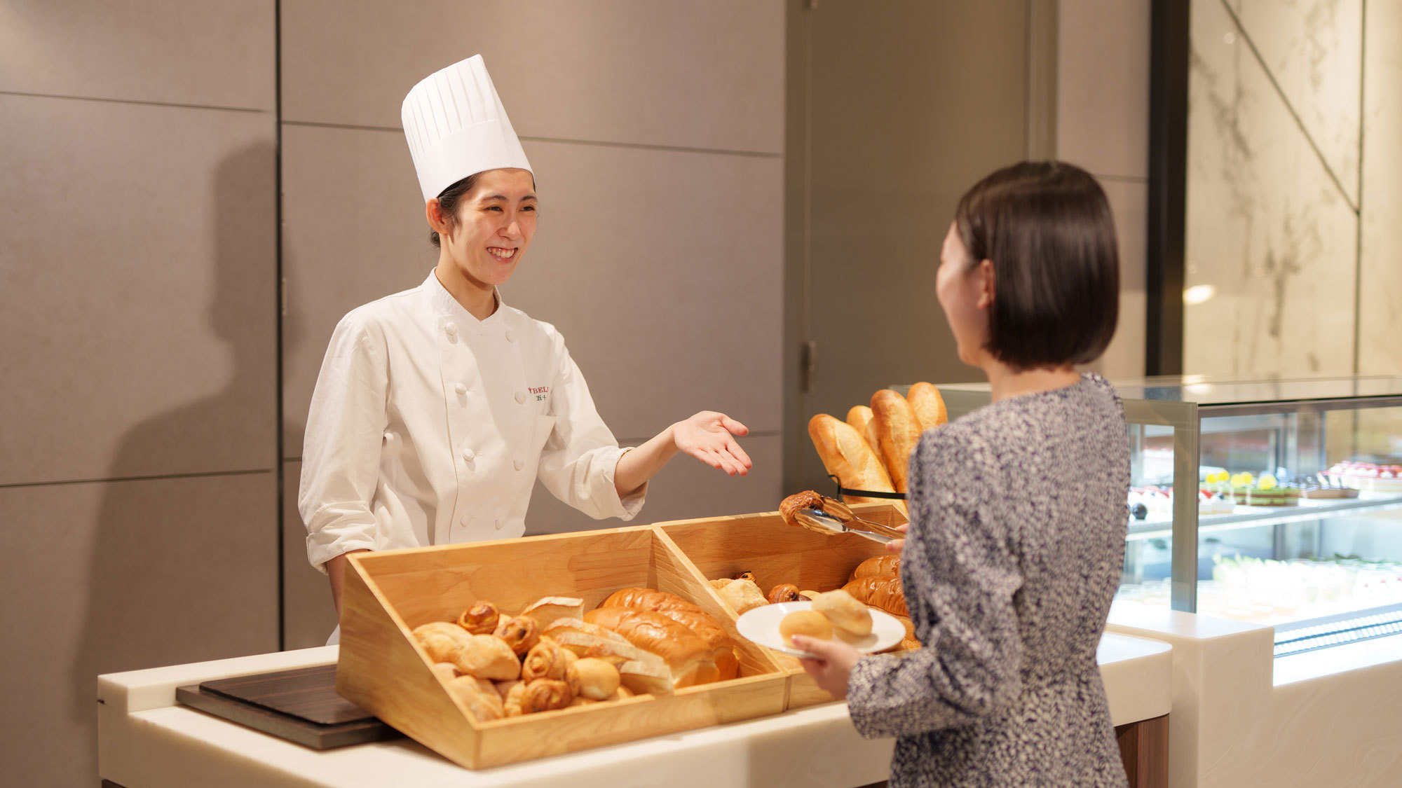 【夕朝／ブッフェ】朝食では「ホテル特製 焼きたて米粉のクロワッサン」が大人気！