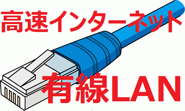 ＜高速インターネット＞ 有線LAN