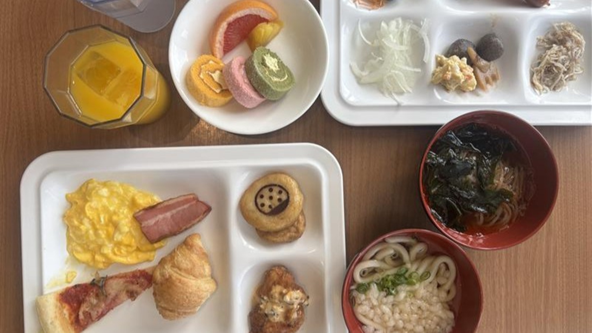 朝食｜宮崎や九州の食材を取り入れ、栄養バランスの良いメニュー豊富な和洋食ビュッフェ♪（一例）