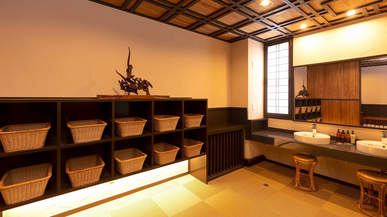 男女別大浴場脱衣所