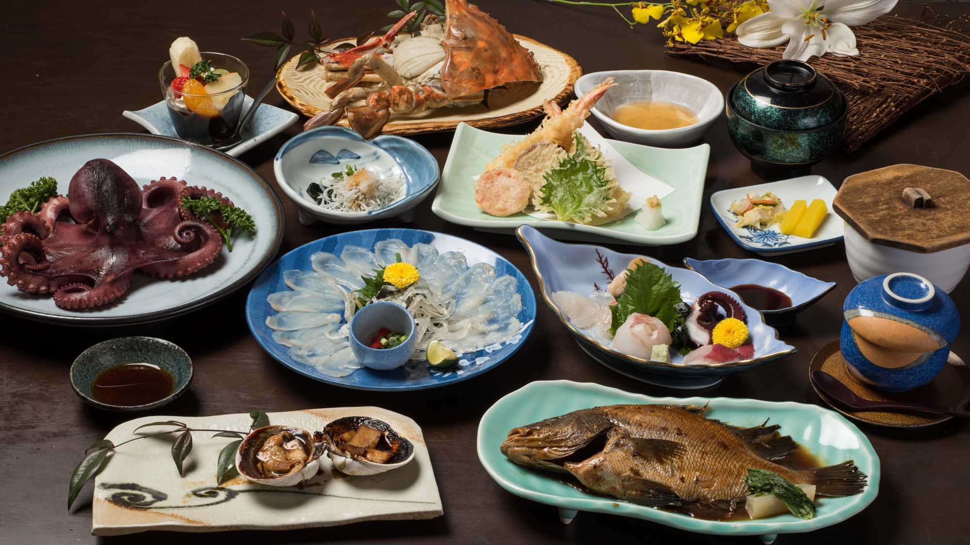 ・「とらふぐ・てっさと崎っぽ料理コラボコース」
