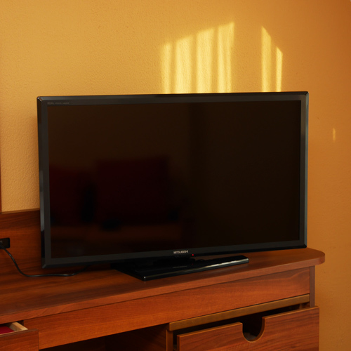 全室に40インチの大型液晶テレビを設置！