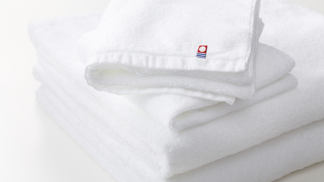 日本が誇る国産タオルブランド 今治タオルを全室標準装備