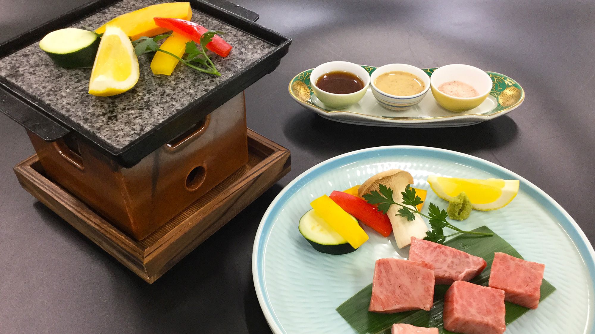 【3〜5月会席 桜】長崎和牛の鉄板焼き