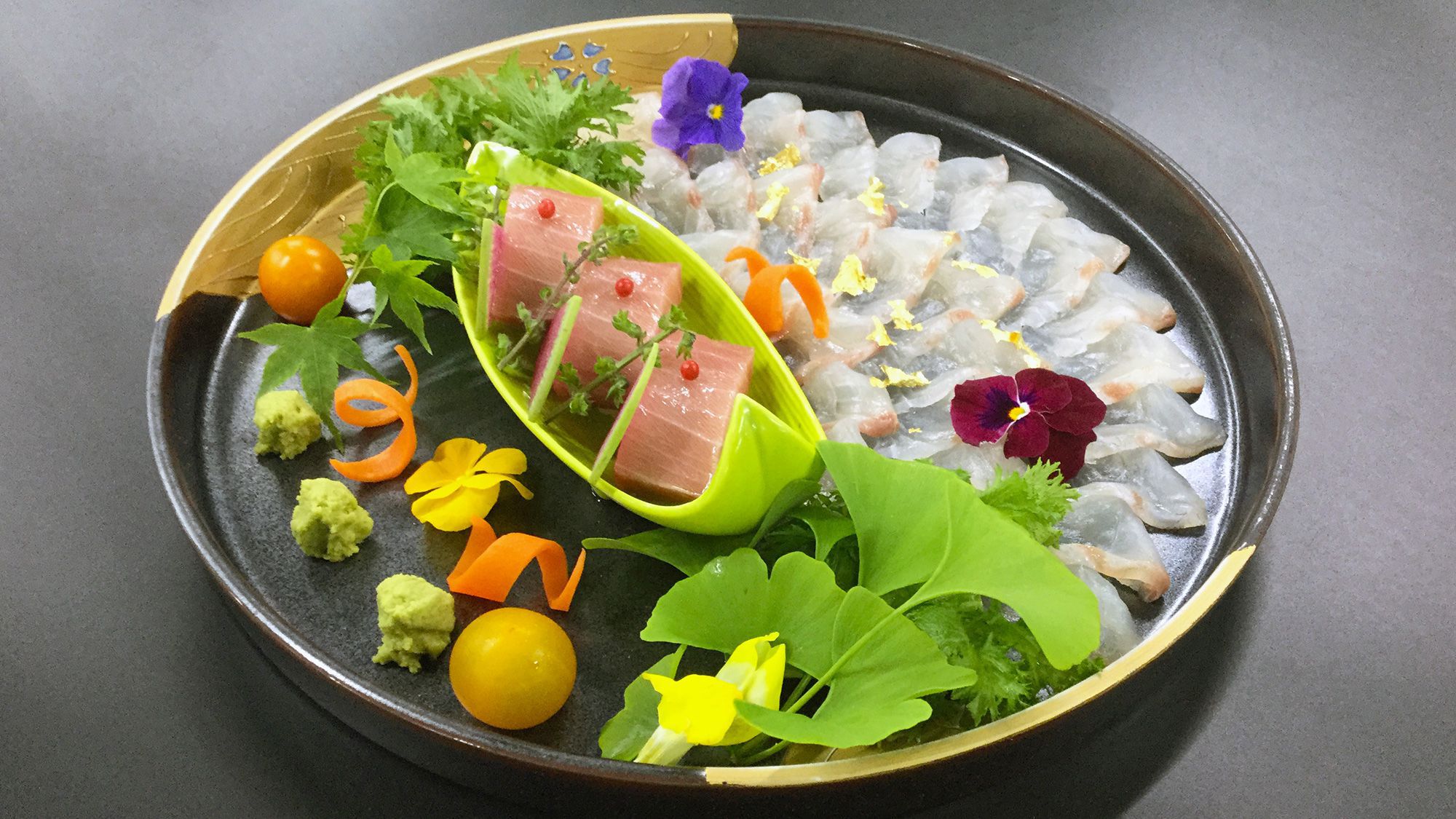 【9〜11月卓袱 飛鳥】鯛薄造り