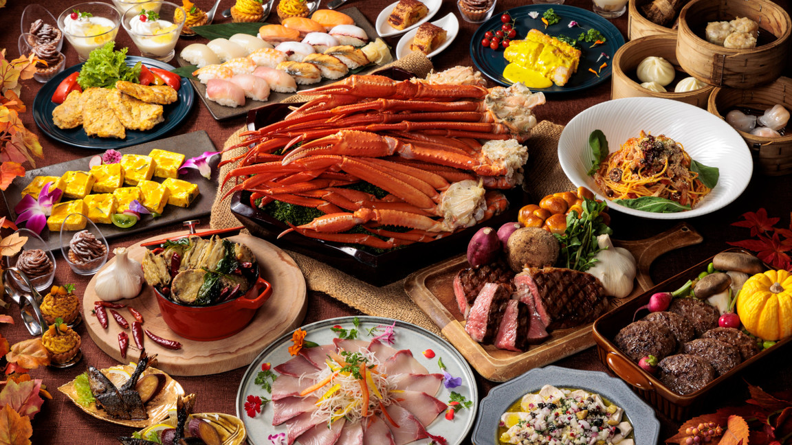 【FONTANA】10月〜11月蟹ステーキ寿司ディナービュッフェ料理イメージ
