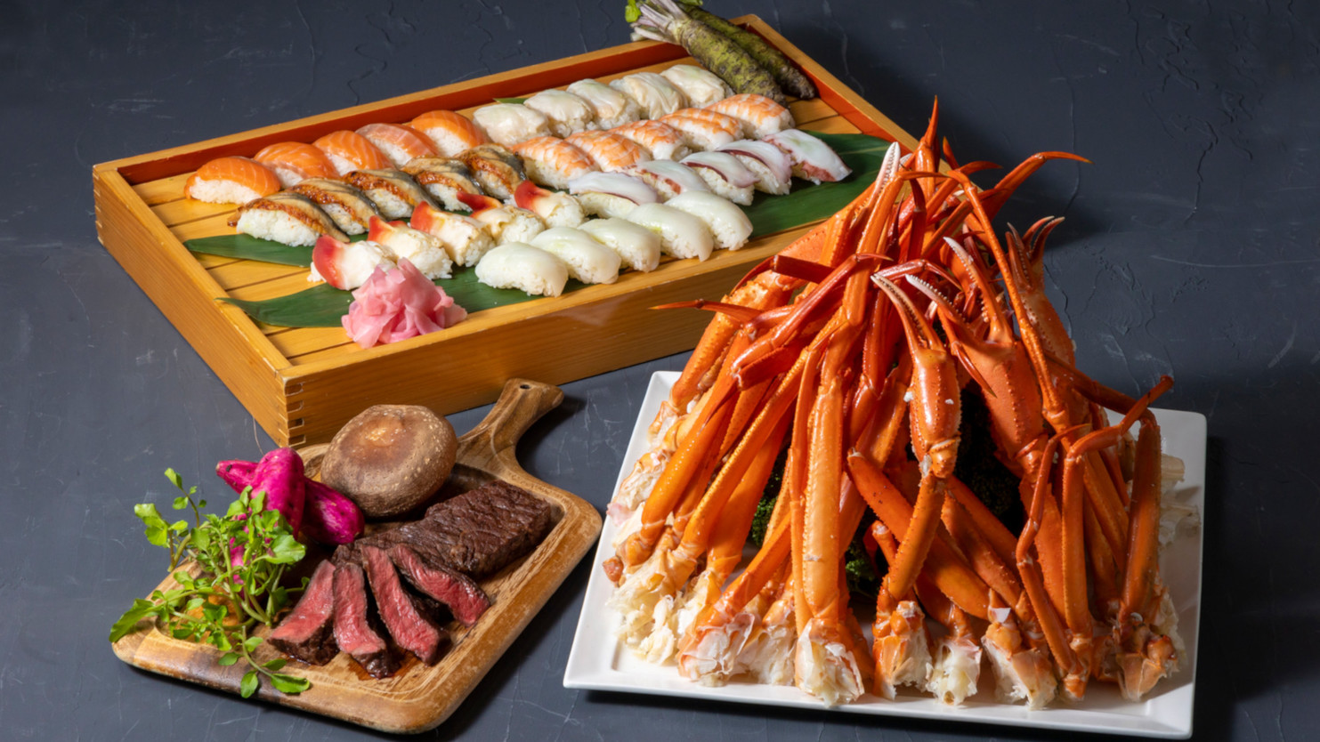 【FONTANA】蟹&ステーキ&寿司食べ放題