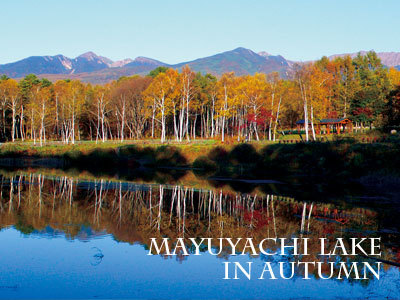 秋のまるやち湖と八ヶ岳