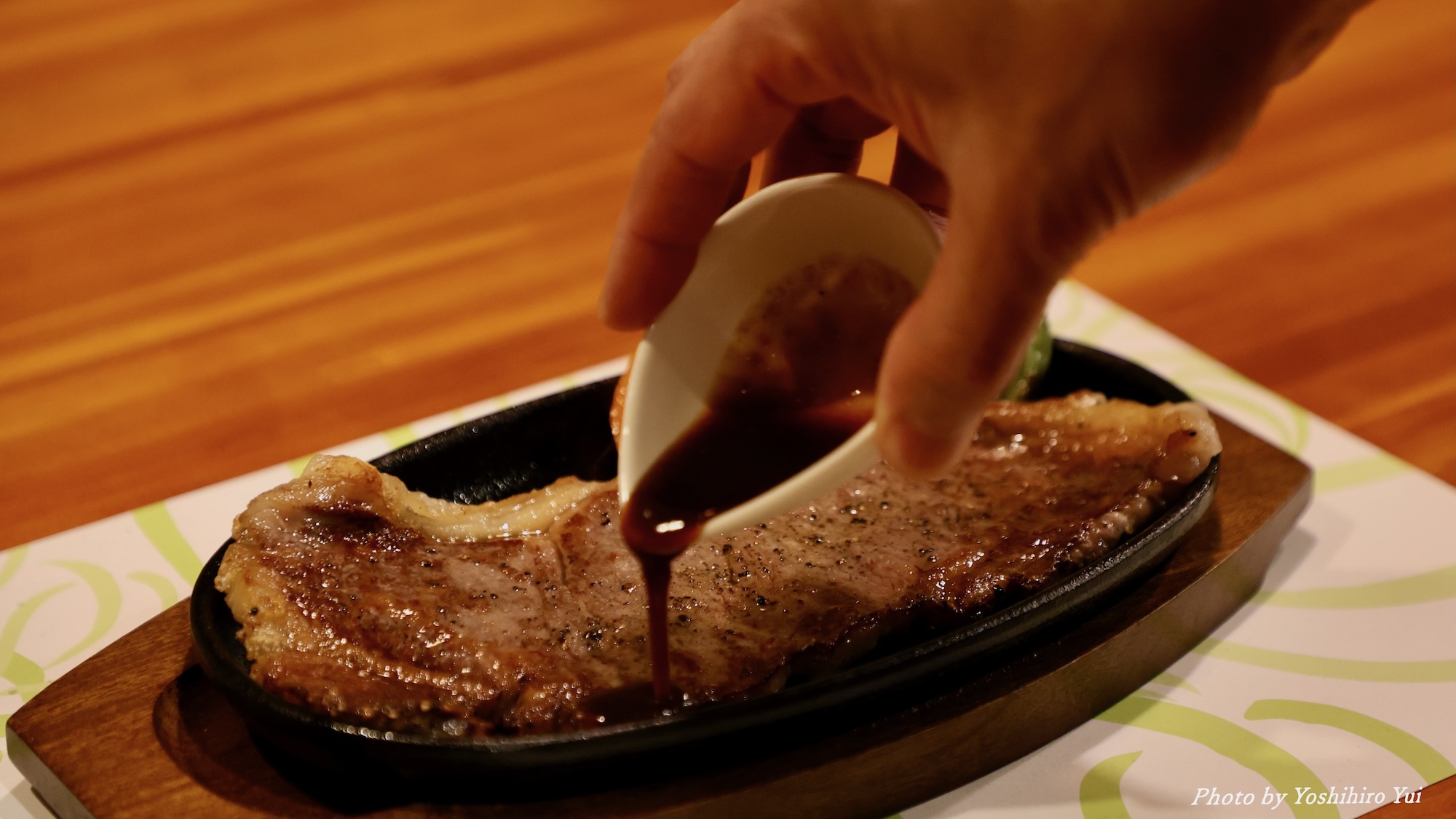 ある日の夕食：【蔵王牛サーロインステーキプラン】
