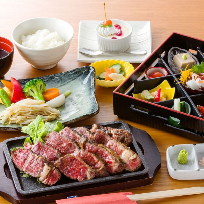 宿泊プラン用「塊」ステーキ会席