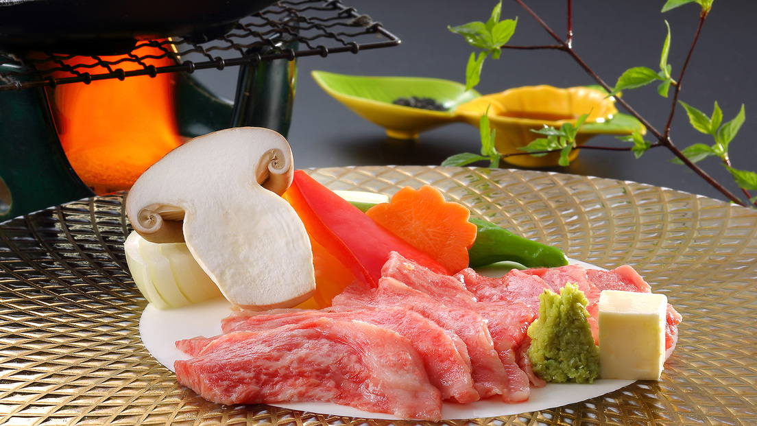 【ご夕食】お料理一例（とちぎ和牛陶板焼）