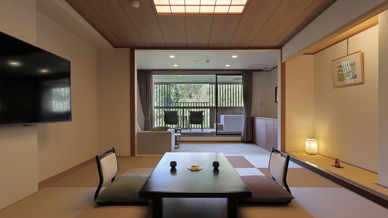 【令和5年12月OPEN】露天風呂付和洋室「楪の間」
