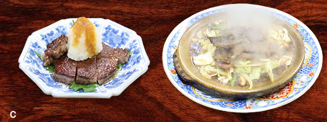 お肉（ステーキ、陶板、すき焼き等のいずれか。お肉は新潟黒毛和牛です）