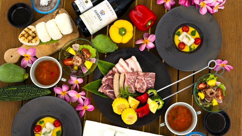 ビーチサイドサンセットBBQ（メニュー一例）