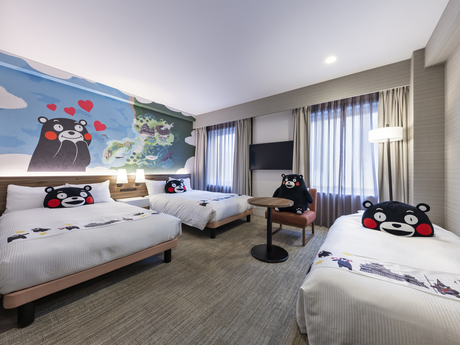 くまRoomスタンダードツイン+ソファベッド