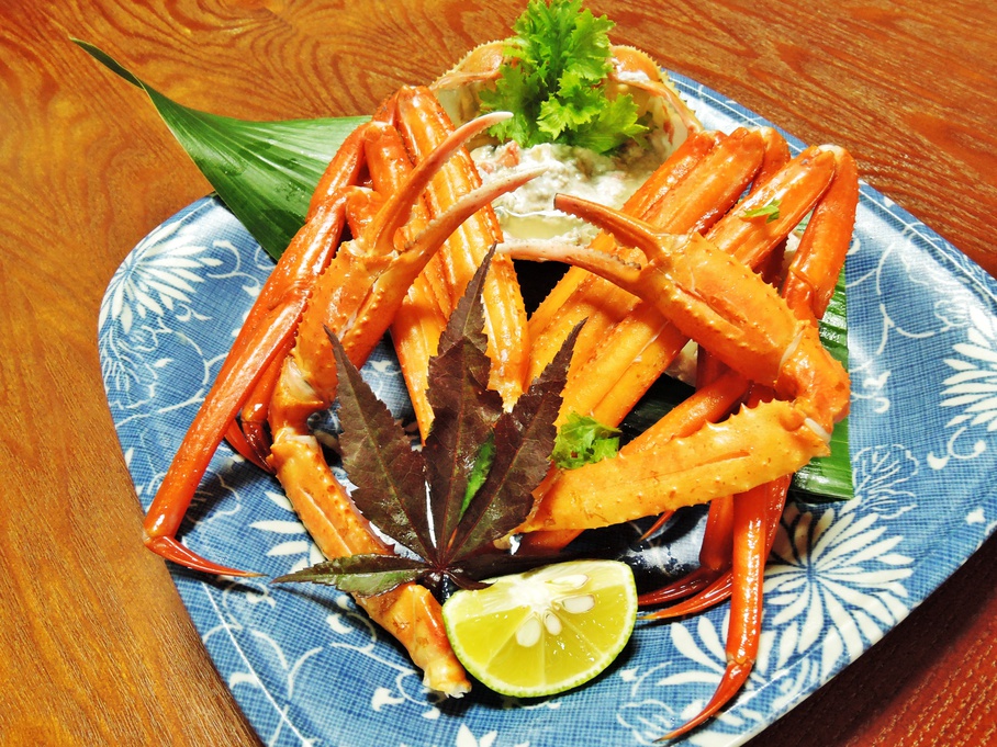 *【料理】焼き蟹一例でございます。ほくほくの焼きガニをどうぞ！
