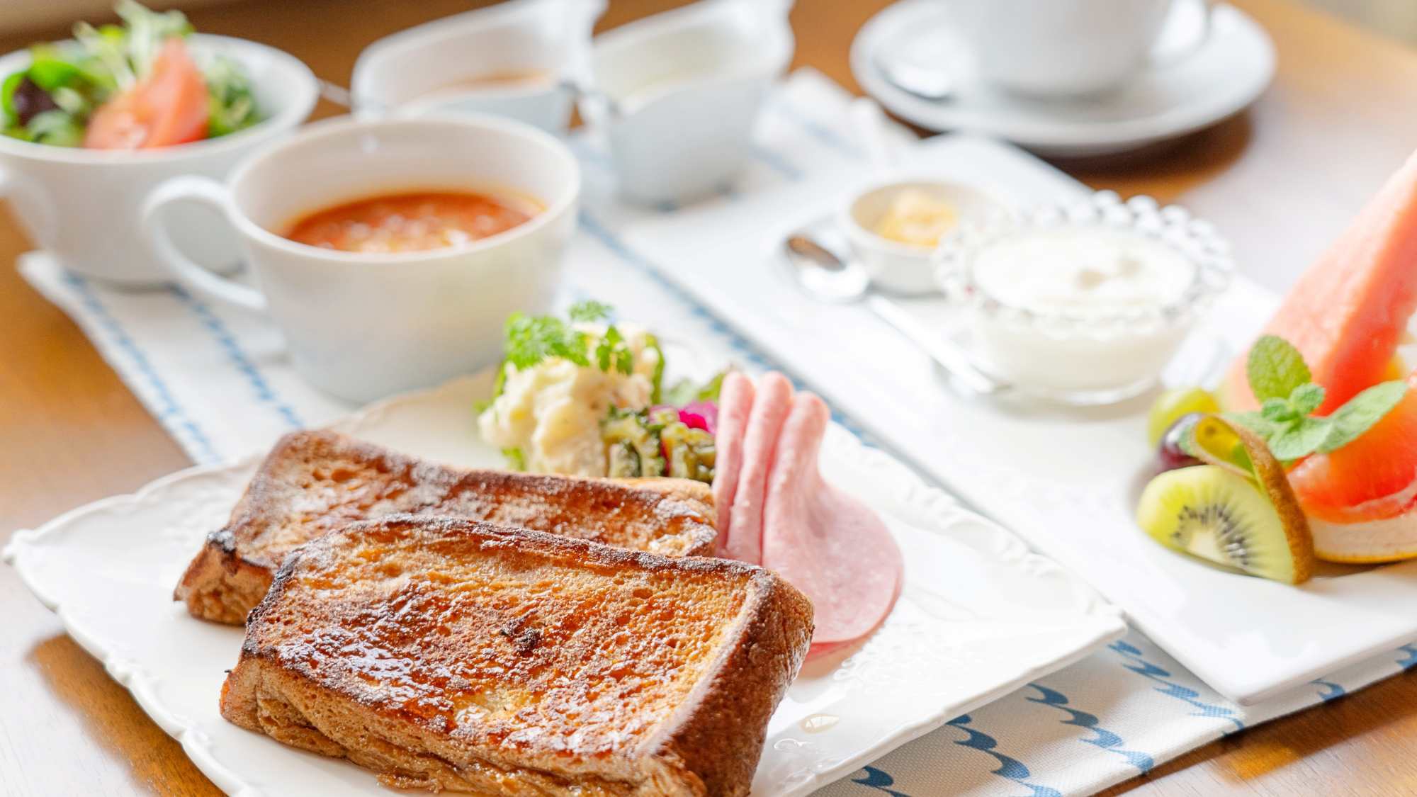 *【朝食】焼きたてフレンチトーストで至福のモーニング。