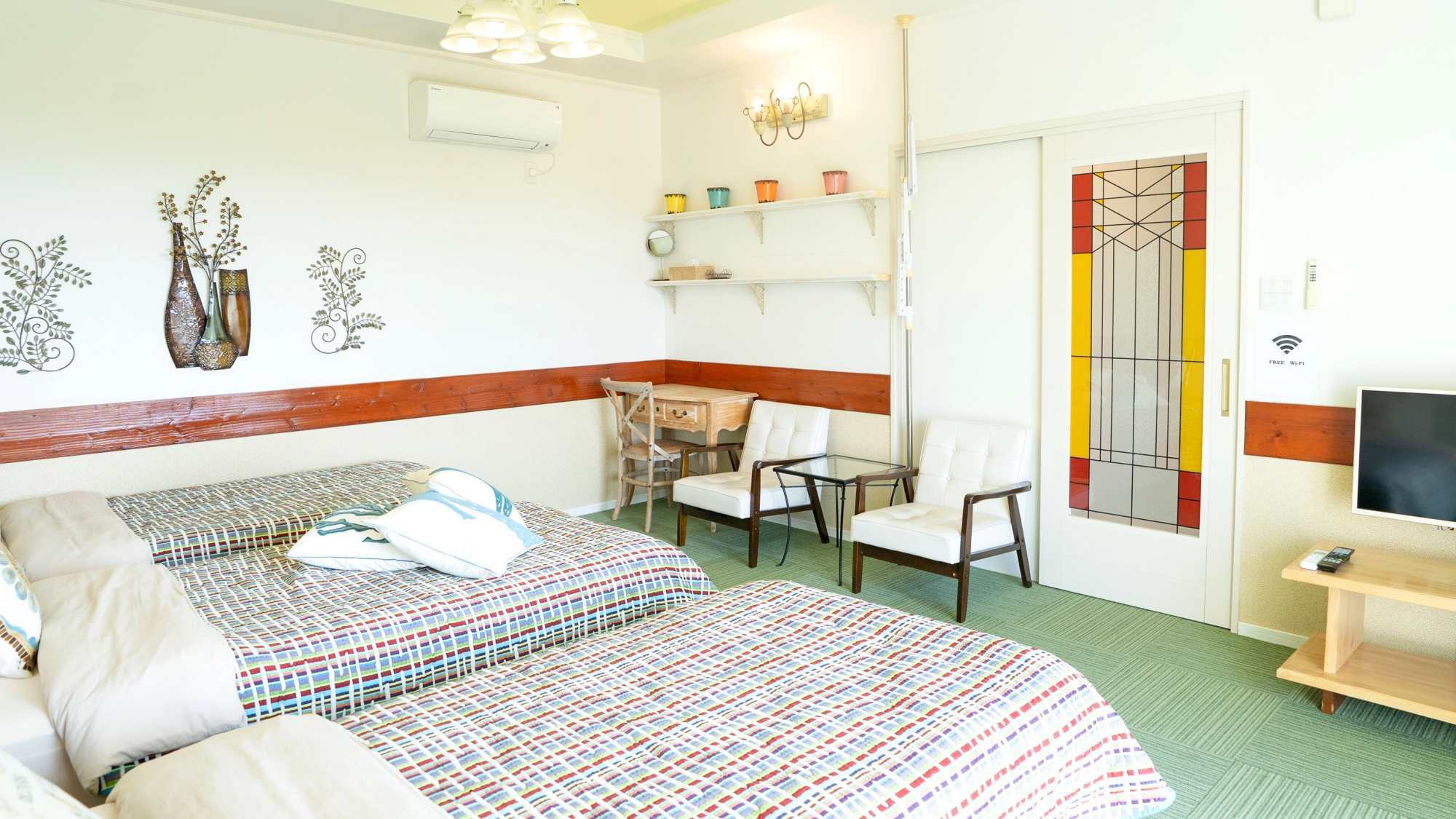 *【客室 海Umi】南国の風を感じる爽やかなインテリアが魅力。