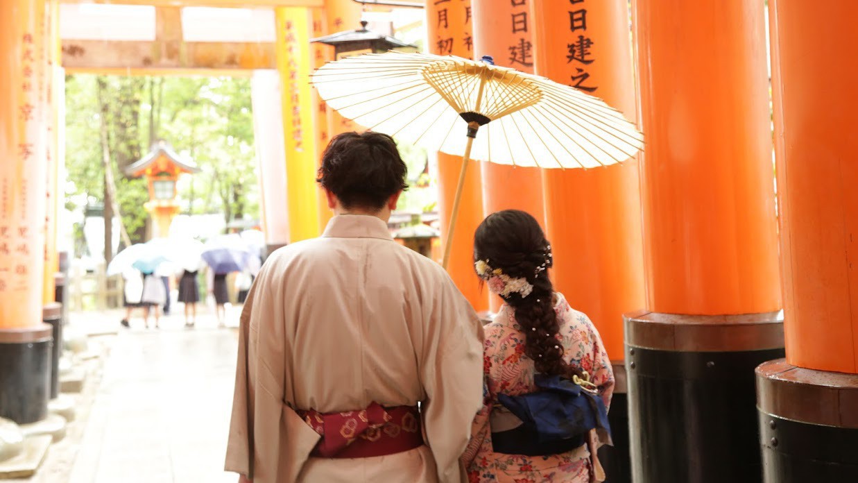 【選べるレンタル着物プラン】着物で巡る京都散策旅  -朝食付き-