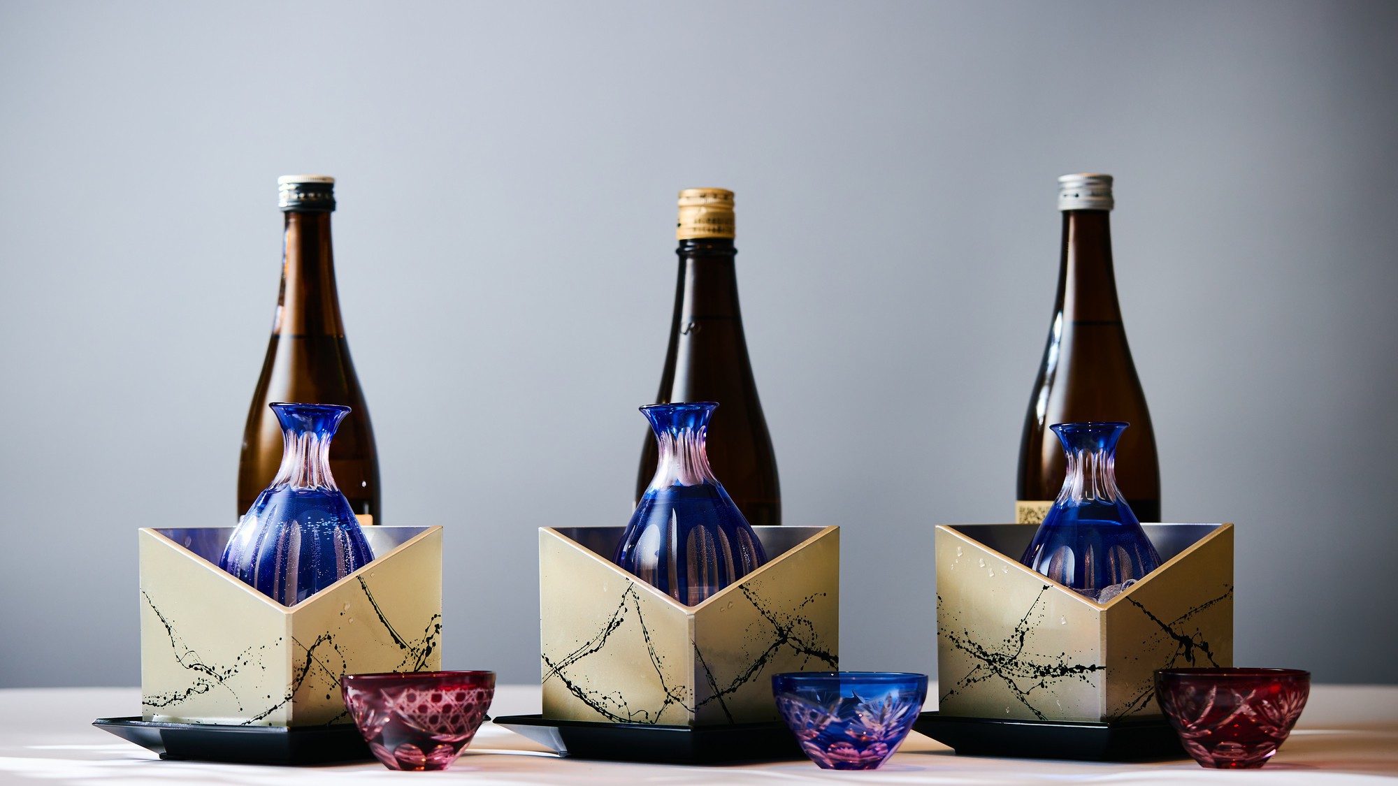 【朝食】日本酒の飲み比べイメージ