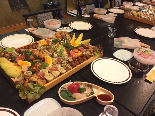 オードブル料理+お刺身+しそソーメン
