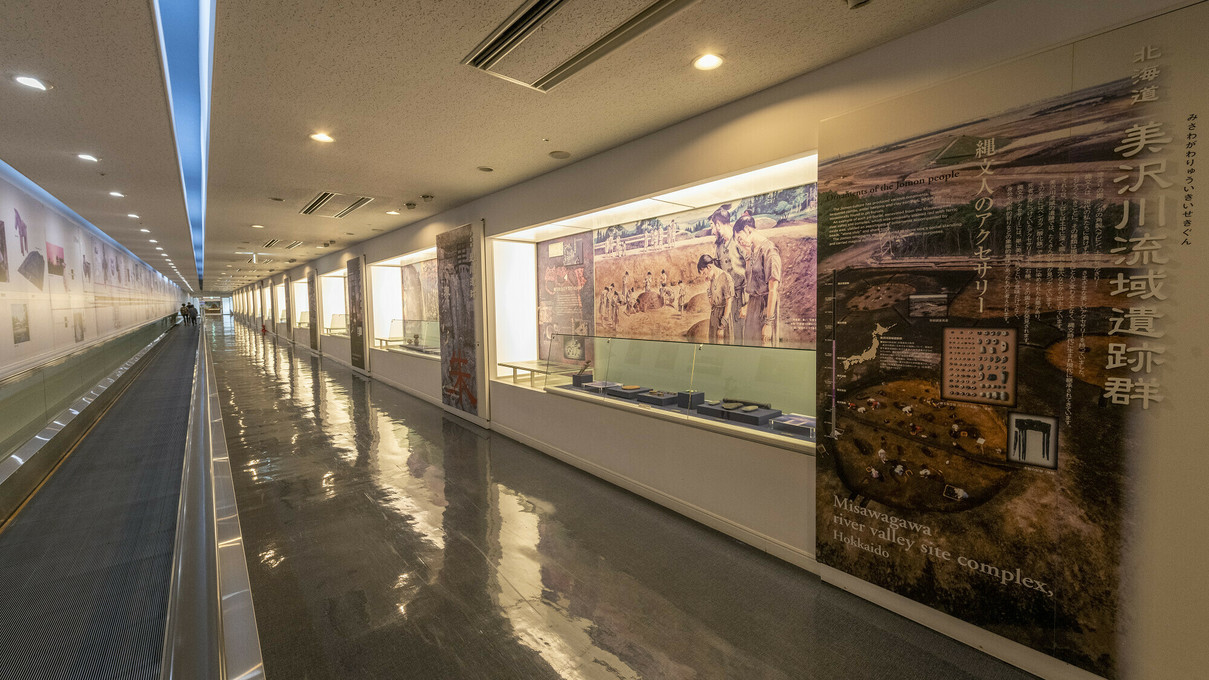 【縄文ミュージアム】本館と別館アネックスをつなぐ連絡通路