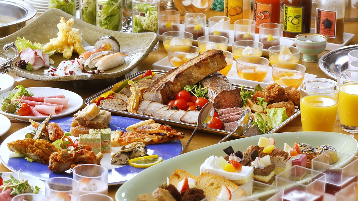 【レストラン夢の国】和洋ビュッフェ夕食イメージ