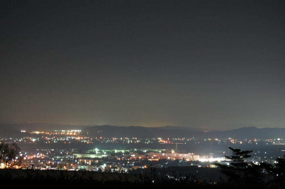 森の家からの夜景