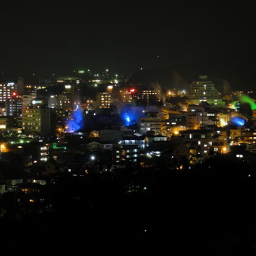 【周辺情報】鉄輪地区の湯けむりライトアップ