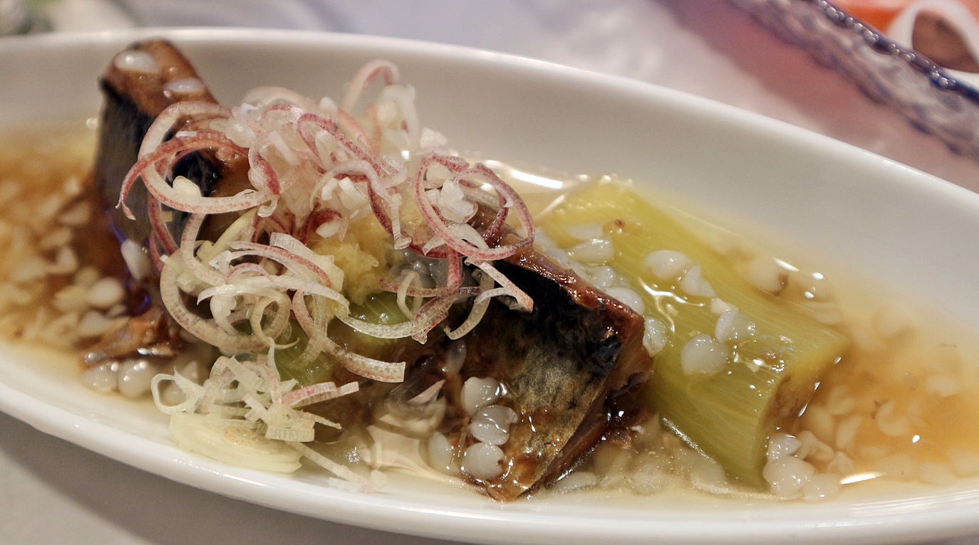 *【夕食例】季節感じる夏野菜−鰊茄子のそば実あん