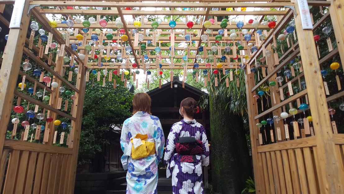 【川越氷川神社】夏限定の縁結び風鈴が凄い！可愛い浴衣を着て女子旅をしよう。
