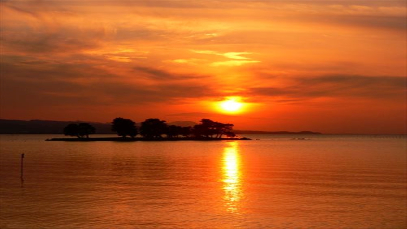 宍道湖夕日