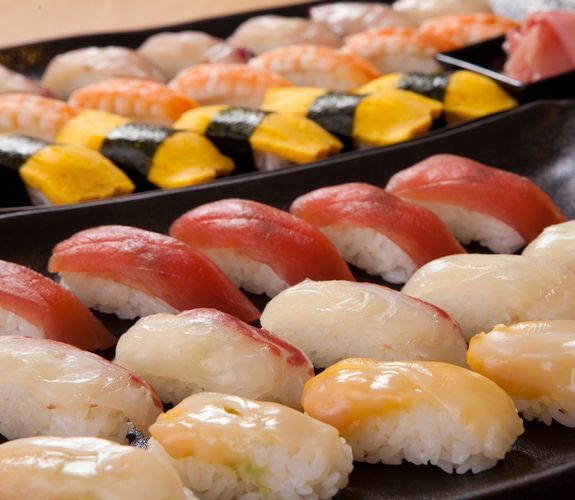 新鮮なネタのにぎり寿司