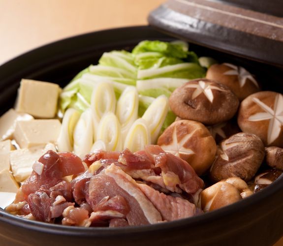 地鶏鍋もあります