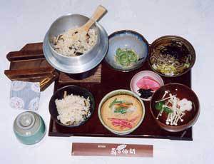 山菜釜飯定食