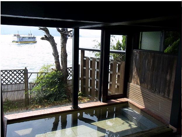 お風呂からの景色