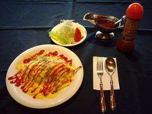 大人気のオムライス