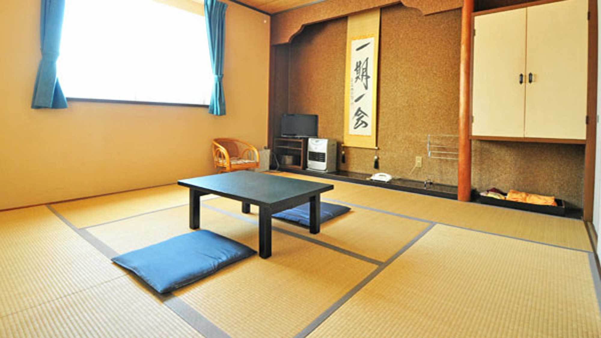 【客室】和室のお部屋です。のびのび、ゆったりとお寛ぎください。