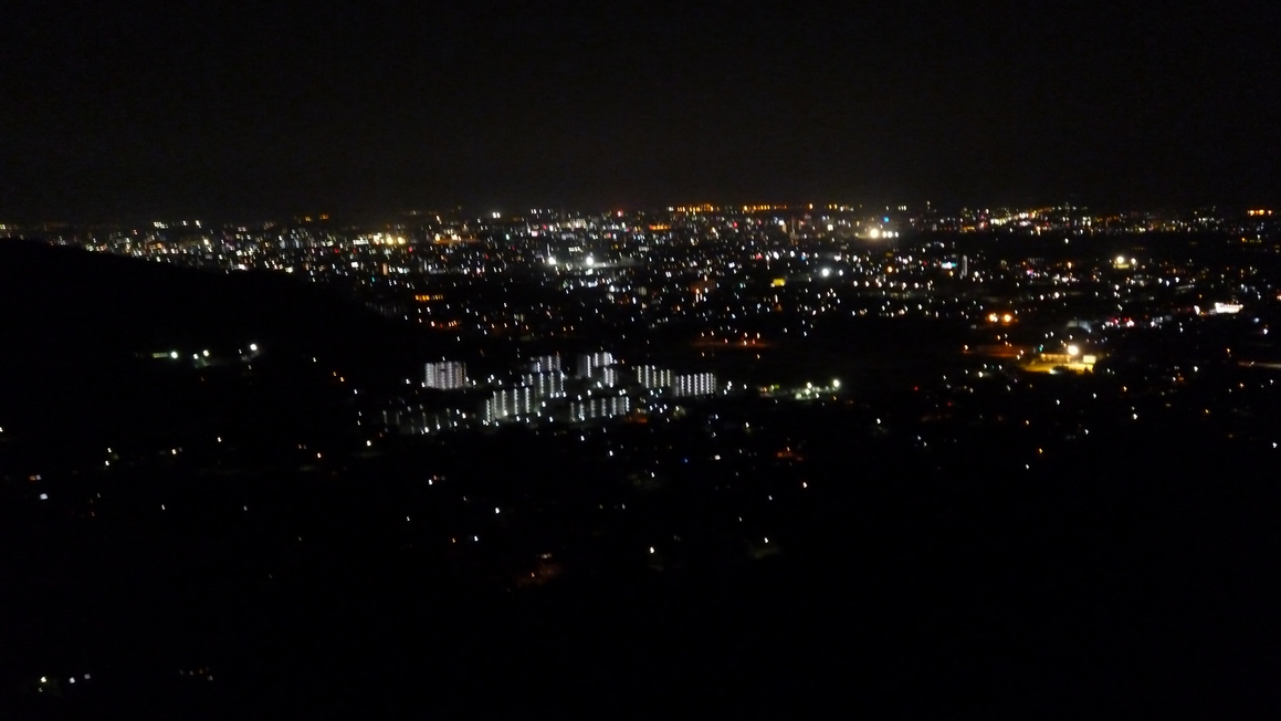 【景色】石巻山からみる夜景はキラキラしています！