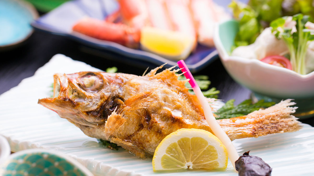 【夕食一例】島根を代表する高級食材「のどぐろ」