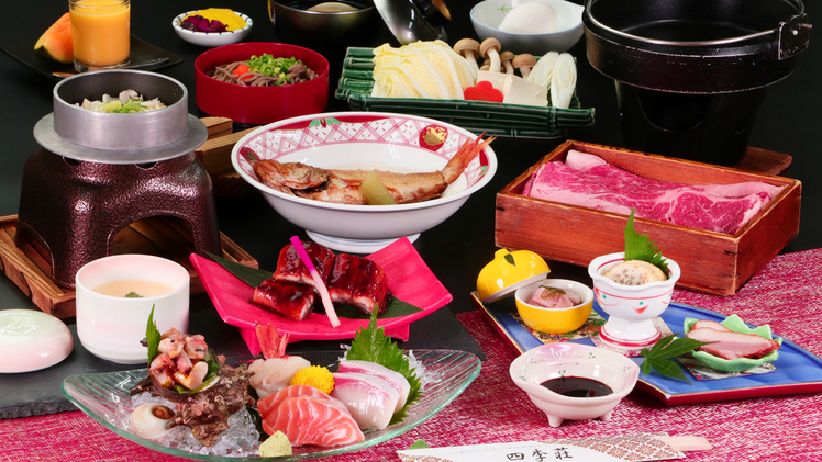 【四季荘会席-松-】-すき焼き-